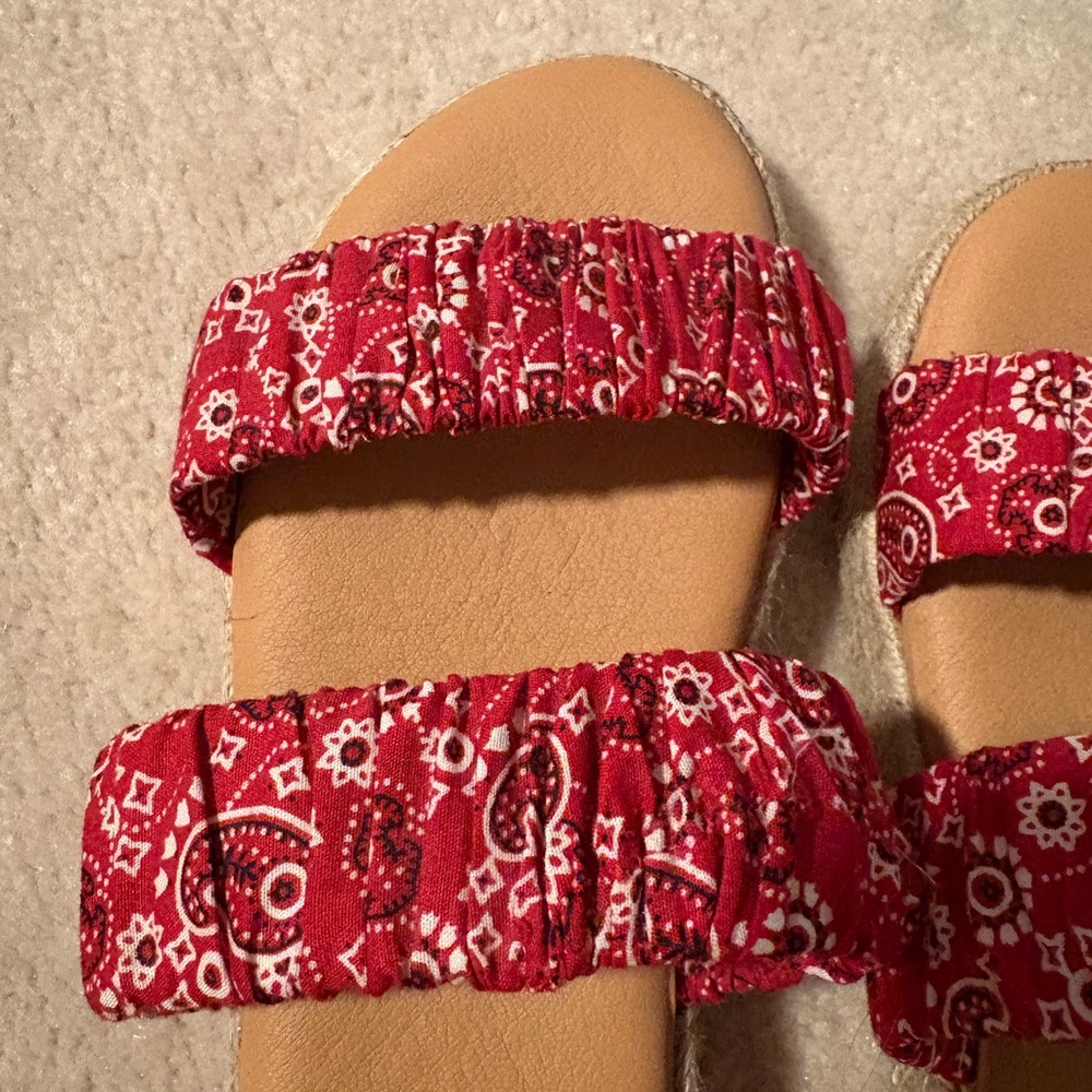 Red Platform Sandals - Picture 3 of 7
